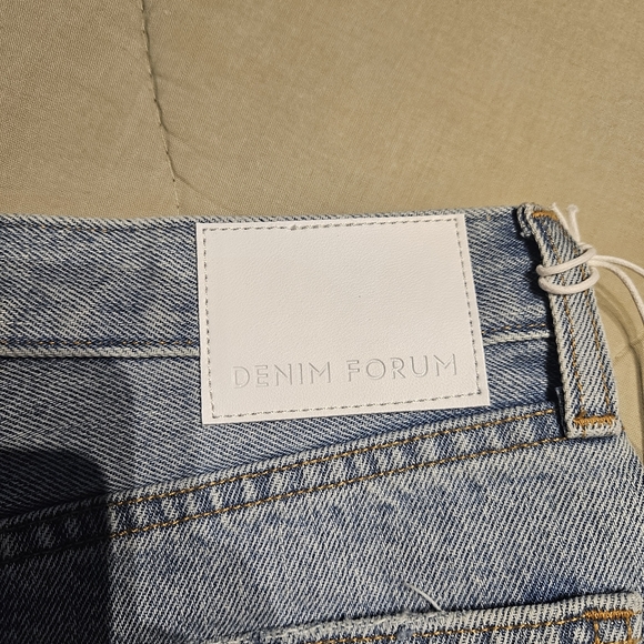 DENIM FORUM The Ex-Boyfriend Hi-Rise Denim Short Cut Off Short W23 Aritzia NWT - Picture 9 of 11